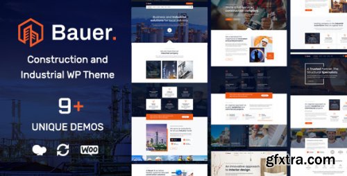 Themeforest - Bauer | Construction and Industrial WordPress Theme 23904858 v1.24 - Nulled