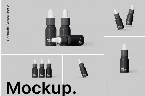 Cosmetic Serum Bottle Mockups Cosmetic Serum Bottle Mockups