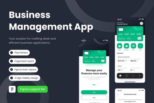 Business Management Mobile App Template Business Management Mobile App Template
