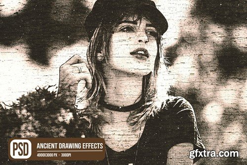 Ancient Drawing Photo Effects Z4586V8