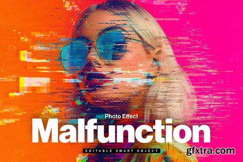 Malfunction Photo Effect Template VMJZUWA