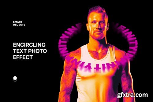 Encircling Text Photo Effect 5TLR7RG Encircling Text Photo Effect 5TLR7RG