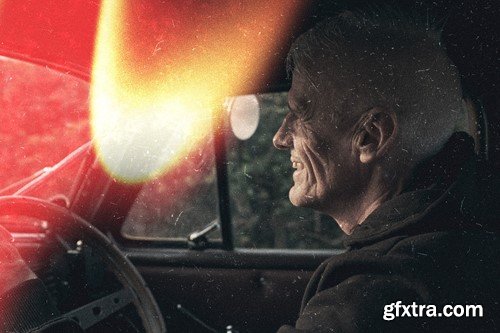 Burn Light Leak Photo Effect UXYHTGF