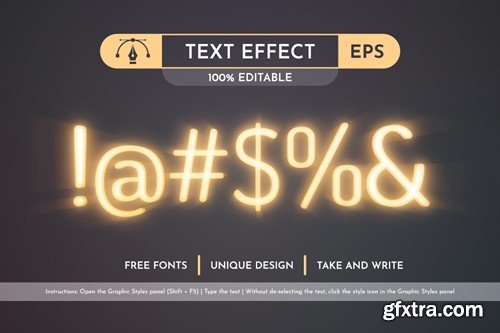 Orange - Editable Text Effect, Font Style P88JK6C
