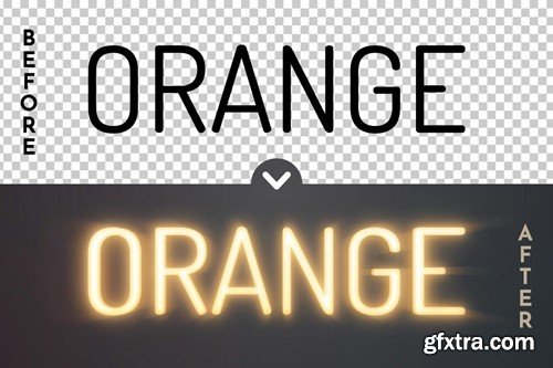 Orange - Editable Text Effect, Font Style P88JK6C