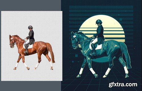 Retro Poster Photo effect XTCHQS6