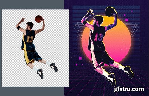 Retro Poster Photo effect XTCHQS6