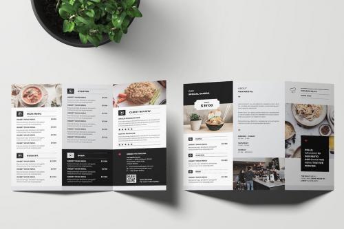 Varaquin - Trifold Restaurant Menu Varaquin - Trifold Restaurant Menu