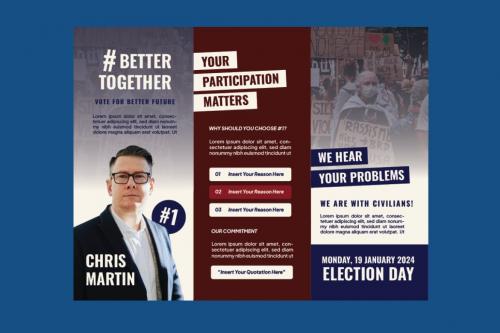 Election Campaign Brochure Template Election Campaign Brochure Template