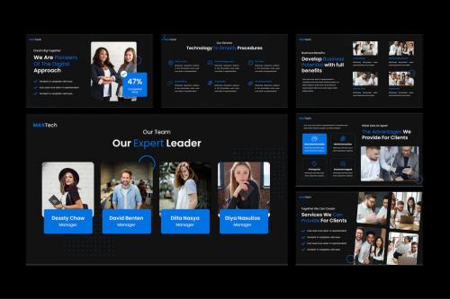 MaxTech Dark - Business PowerPoint Template MaxTech Dark - Business PowerPoint Template