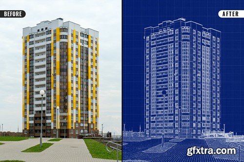 Blueprint photo effect M9UFTQ4 Blueprint photo effect M9UFTQ4