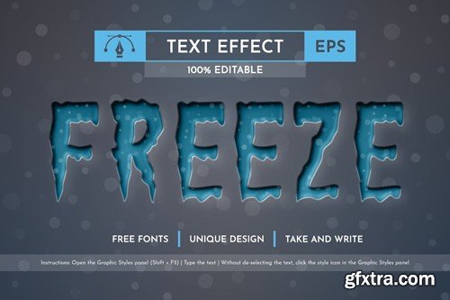 Icicle - Editable Text Effect, Font Style 4KK9ARD