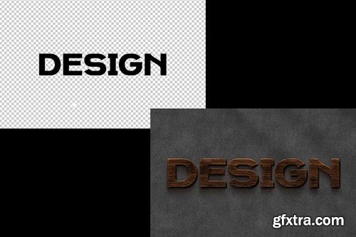 Wooden Text Effect U6AD32T Wooden Text Effect U6AD32T