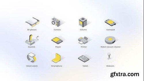 Videohive Electronic Devices - Isometric Icons 49555337