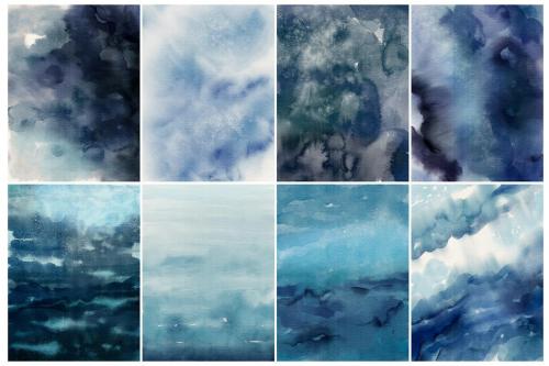 Navy Watercolor Backgrounds