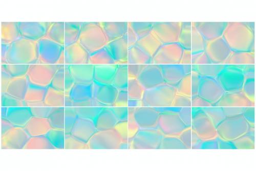 Iridescent Foam Gradient Backgrounds