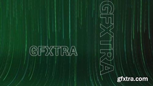 Waterfall Of Green And Blue Curved Lines 1430341