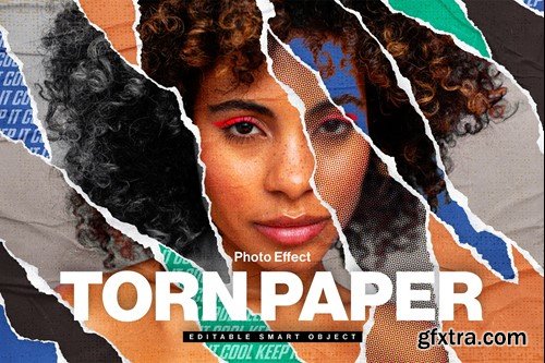 Torn Paper Mockup Template PCGQ6SW Torn Paper Mockup Template PCGQ6SW