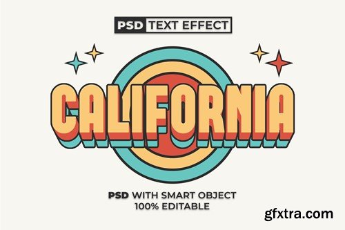 California Text Effect Vintage Retro Style HHMYFTP California Text Effect Vintage Retro Style HHMYFTP