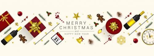 Merry Christmas and Happy New Year greeting cards Merry Christmas and Happy New Year greeting cards