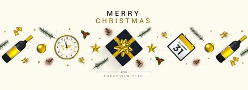 Merry Christmas and Happy New Year greeting cards Merry Christmas and Happy New Year greeting cards