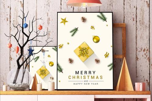 Merry Christmas and Happy New Year greeting cards Merry Christmas and Happy New Year greeting cards