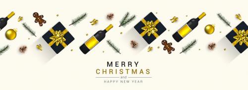 Merry Christmas and Happy New Year greeting cards Merry Christmas and Happy New Year greeting cards