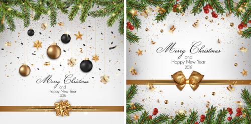 Modern Merry Christmas and Happy New Year Cards Modern Merry Christmas and Happy New Year Cards