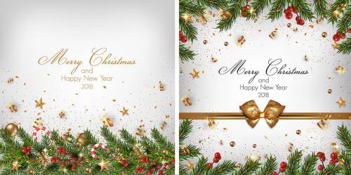 Modern Merry Christmas and Happy New Year Cards Modern Merry Christmas and Happy New Year Cards