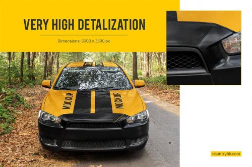 Car Sedan Mockup Set Car Sedan Mockup Set