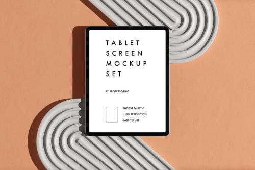 iPad Screen Mockup Set