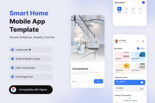 Smart Home Light Mobile App Template Smart Home Light Mobile App Template