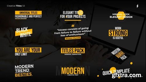 Videohive Creative Titles - AE 49583632