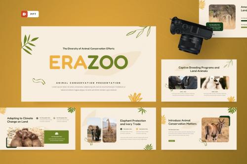 Erazoo - Animal Conservation PowerPoint Template Erazoo - Animal Conservation PowerPoint Template