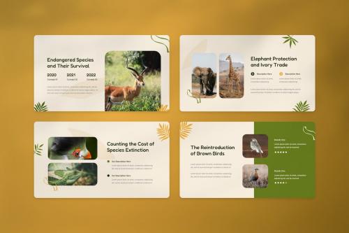 Erazoo - Animal Conservation PowerPoint Template Erazoo - Animal Conservation PowerPoint Template