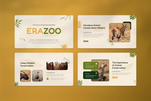 Erazoo - Animal Conservation PowerPoint Template Erazoo - Animal Conservation PowerPoint Template
