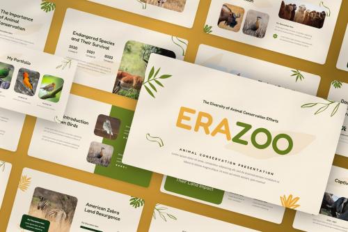 Erazoo - Animal Conservation PowerPoint Template Erazoo - Animal Conservation PowerPoint Template