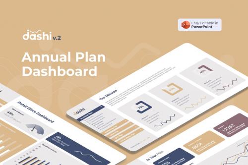 Dashi (Annual Plan Dashboard) PowerPoint Dashi (Annual Plan Dashboard) PowerPoint
