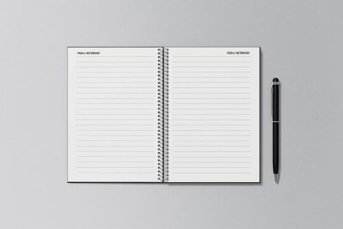 Spiral Notebook Mockup