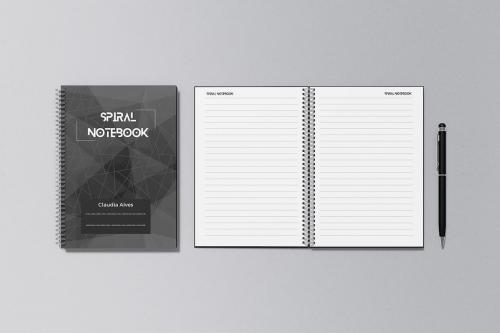 Spiral Notebook Mockup