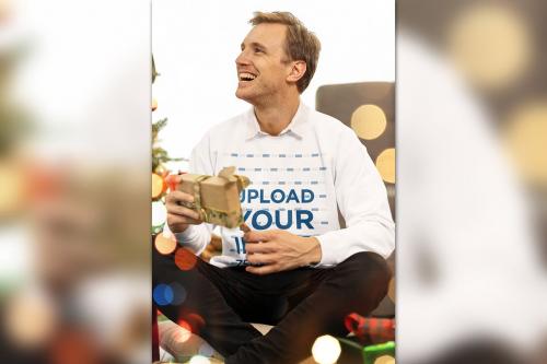 Sweatshirt Mockup Featuring a Happy Man Sweatshirt Mockup Featuring a Happy Man