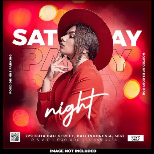 Club Dj Party Flyer Social Media Post