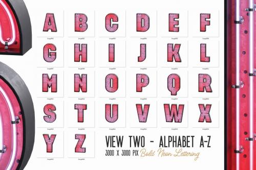 Deeezy - Bold Neon 3D Lettering View 2