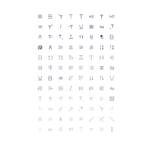 UIHut - Text Editor Icons Library &bull; 95+ Icons - 17031