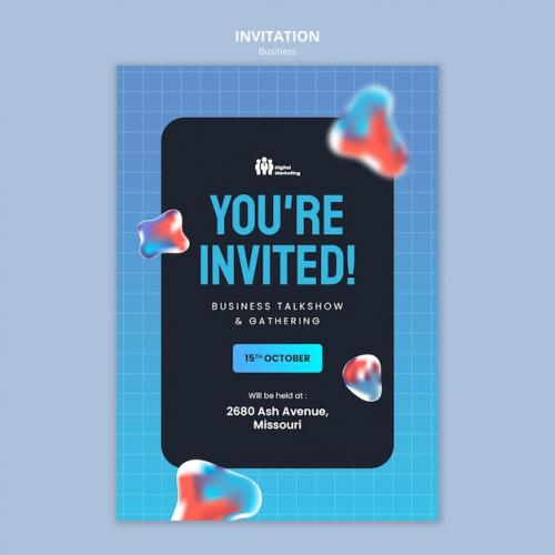Business Strategy Invitation Template