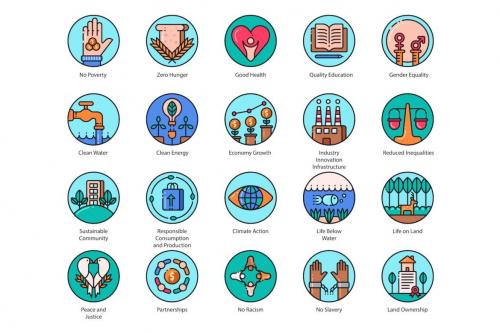 Deeezy - 136 Sustainable Development Icons | Aesthetic Deeezy - 136 Sustainable Development Icons | Aesthetic
