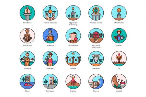 Deeezy - 136 Sustainable Development Icons | Aesthetic Deeezy - 136 Sustainable Development Icons | Aesthetic
