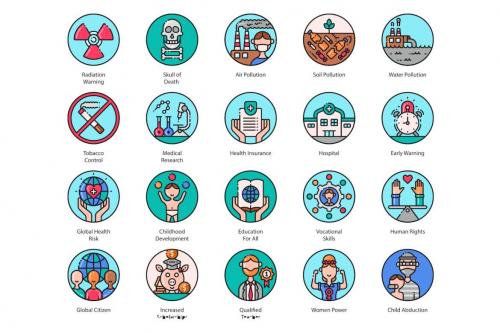 Deeezy - 136 Sustainable Development Icons | Aesthetic Deeezy - 136 Sustainable Development Icons | Aesthetic