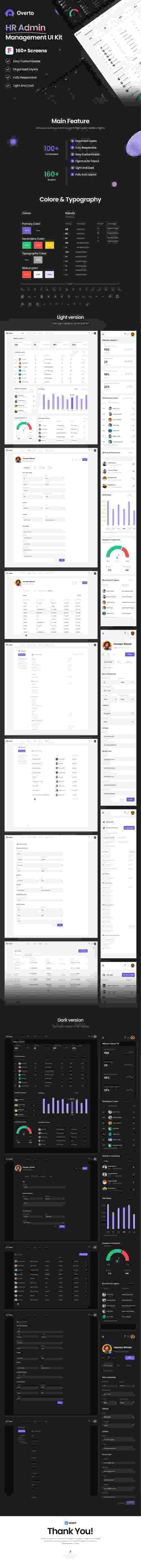 UIHut - HR Admin Management UI Kit - 19368