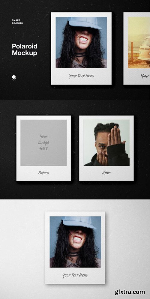 Polaroid Frame PSD Mockup Template